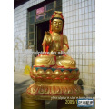 golden color bronze fiberglass buddha statue